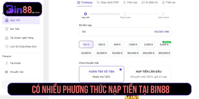 Nạp Tiền BIN88 - Phương Thức, Các Bước Và Lưu Ý - AZIVO