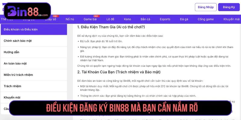Đăng Ký BIN88 - Cách Tạo Tài Khoản Và Lưu Ý Xác Minh - AZIVO